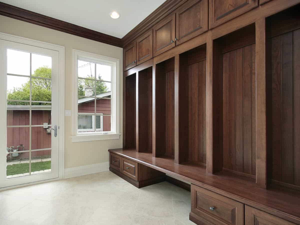 What is in a mudroom